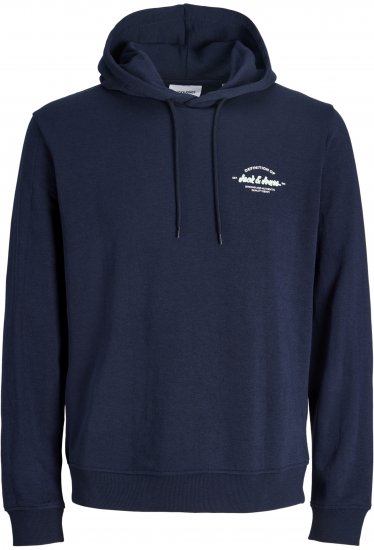 Jack & Jones Brandon Hoodie Blue - Felpe & felpe con cappuccio - Felpe & Felpe con Cappuccio Uomo Taglie Forti