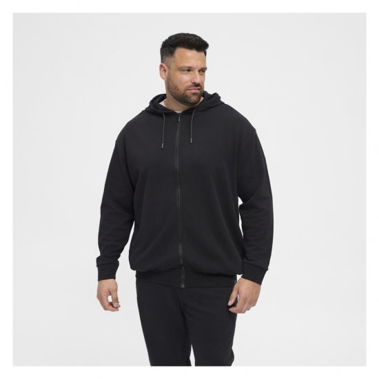 North Latitude Full Zip Hoodie Black - Felpe & felpe con cappuccio - Felpe & Felpe con Cappuccio Uomo Taglie Forti