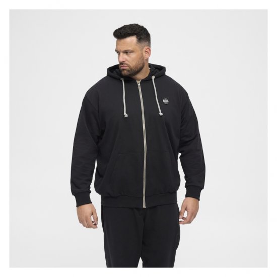 North Latitude Cardigan Hoodie Black - Felpe & felpe con cappuccio - Felpe & Felpe con Cappuccio Uomo Taglie Forti