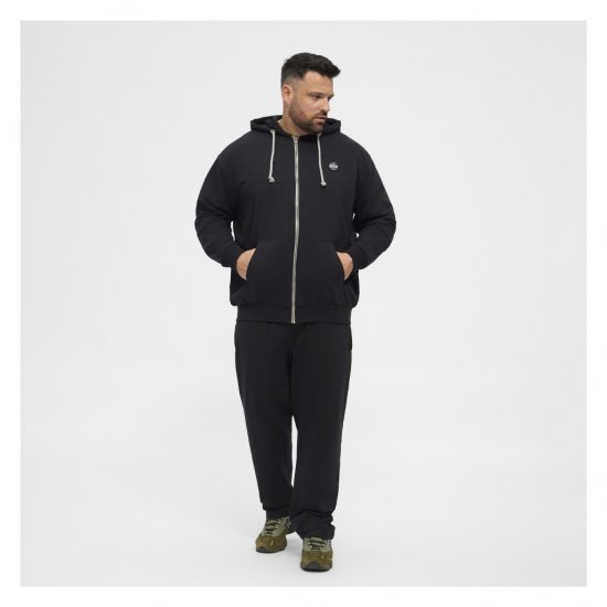 North Latitude Cardigan Hoodie Black - Felpe & felpe con cappuccio - Felpe & Felpe con Cappuccio Uomo Taglie Forti