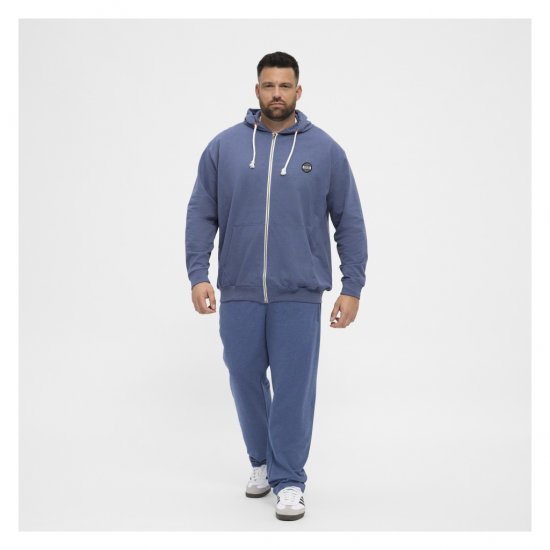 North Latitude Cardigan Hoodie Blue - Felpe & felpe con cappuccio - Felpe & Felpe con Cappuccio Uomo Taglie Forti