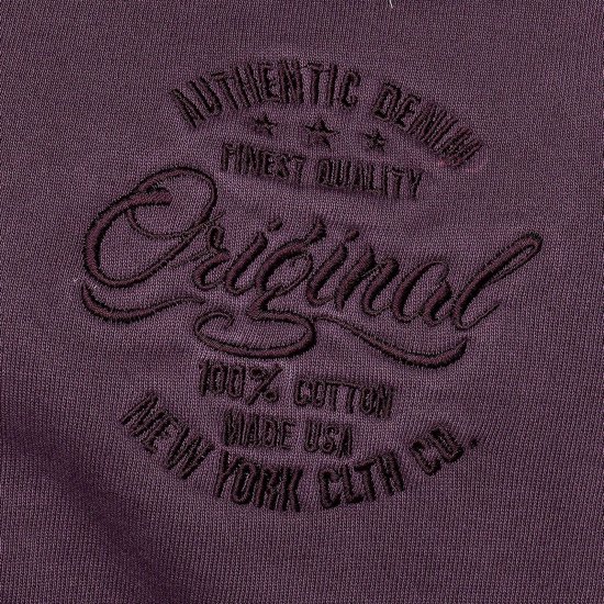 Kam Jeans 7082 Garment DYE with Zipper Hoodie Purple - Felpe & felpe con cappuccio - Felpe & Felpe con Cappuccio Uomo Taglie Forti