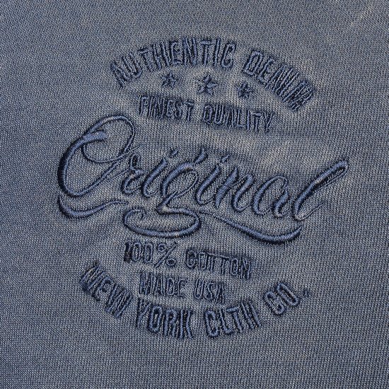 Kam Jeans 7082 Garment DYE with Zipper Hoodie Vintage Indigo - Felpe & felpe con cappuccio - Felpe & Felpe con Cappuccio Uomo Taglie Forti