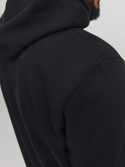 Jack & Jones Hunt Hoodie Black - Felpe & felpe con cappuccio - Felpe & Felpe con Cappuccio Uomo Taglie Forti