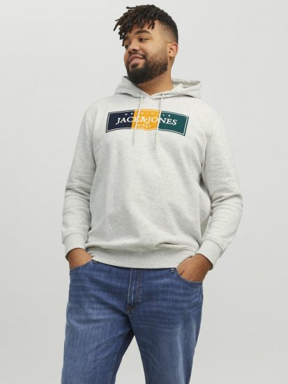 Jack & Jones Codyy Hoodie White - Felpe & felpe con cappuccio - Felpe & Felpe con Cappuccio Uomo Taglie Forti