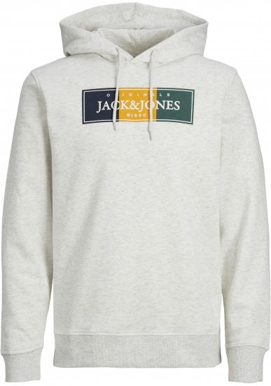 Jack & Jones Codyy Hoodie White - Felpe & felpe con cappuccio - Felpe & Felpe con Cappuccio Uomo Taglie Forti