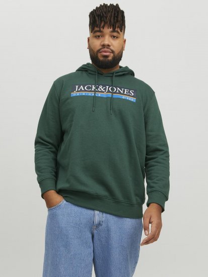 Jack & Jones Codyy Hoodie Green - Felpe & felpe con cappuccio - Felpe & Felpe con Cappuccio Uomo Taglie Forti