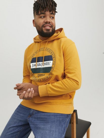 Jack & Jones Codyy Hoodie Yellow - Felpe & felpe con cappuccio - Felpe & Felpe con Cappuccio Uomo Taglie Forti