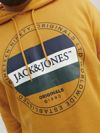 Jack & Jones Codyy Hoodie Yellow - Felpe & felpe con cappuccio - Felpe & Felpe con Cappuccio Uomo Taglie Forti