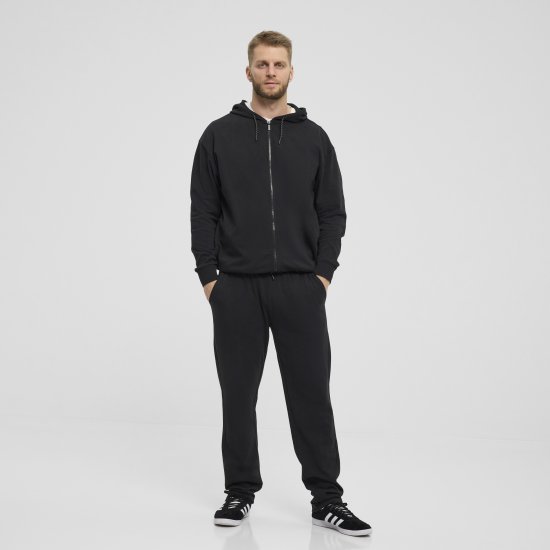 North Latitude Denim Hooded Full-Zip Sweatshirt Black TALL - TALL felpe - 