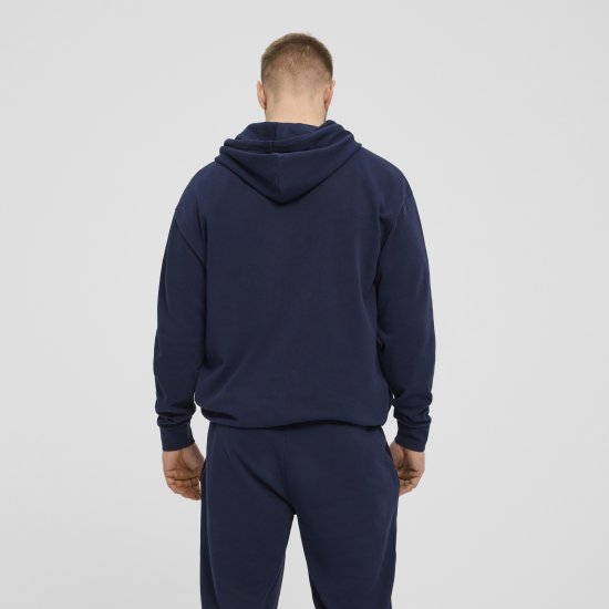 North Latitude Denim Hooded Full-Zip Sweatshirt Navy TALL - TALL felpe - 