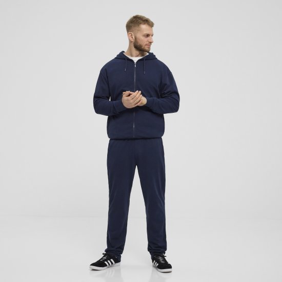 North Latitude Denim Hooded Full-Zip Sweatshirt Navy TALL - TALL felpe - 