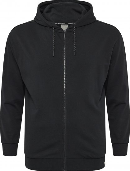 North Latitude Denim Hooded Full-Zip Sweatshirt Black TALL - TALL felpe - 