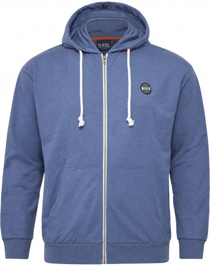 North Latitude Cardigan Hoodie Blue - Felpe & felpe con cappuccio - Felpe & Felpe con Cappuccio Uomo Taglie Forti