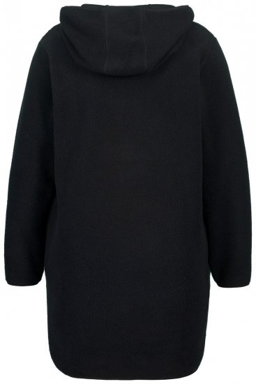 Ulla Popken Teddy Fleece Hooded Zip Neck Sweatshirt Black - Felpe & felpe con cappuccio - Felpe, Hoodie e Maglieria Calda
