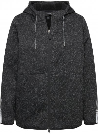 Ulla Popken Sweater Knit Fleece Hoodie Black - Felpe & felpe con cappuccio - Felpe, Hoodie e Maglieria Calda