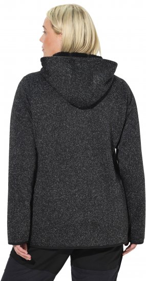 Ulla Popken Sweater Knit Fleece Hoodie Black - Felpe & felpe con cappuccio - Felpe, Hoodie e Maglieria Calda