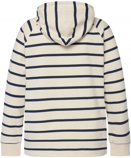 Ulla Popken Stripe Print Loungewear Hoodie Chalk - Felpe & felpe con cappuccio - Felpe, Hoodie e Maglieria Calda