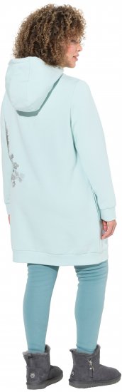 Ulla Popken Oversized Grass Graphic Hoodie Glacier Green - Felpe & felpe con cappuccio - Felpe, Hoodie e Maglieria Calda