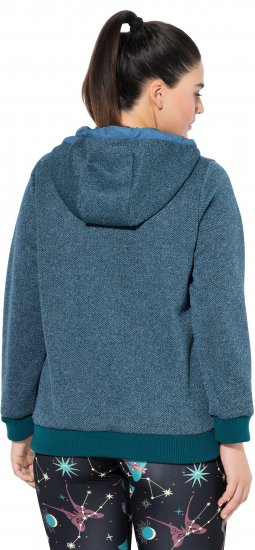 Ulla Popken Fleece-Lined Hoodie Dark Petrol - Felpe & felpe con cappuccio - 