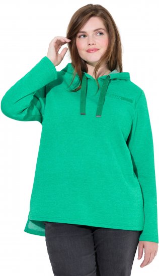 Ulla Popken Lettering GLOWING Hoodie Moss Green - Felpe & felpe con cappuccio - 