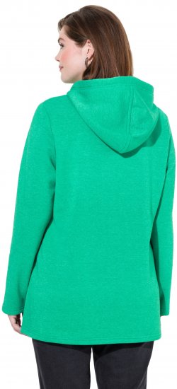 Ulla Popken Lettering GLOWING Hoodie Moss Green - Felpe & felpe con cappuccio - 