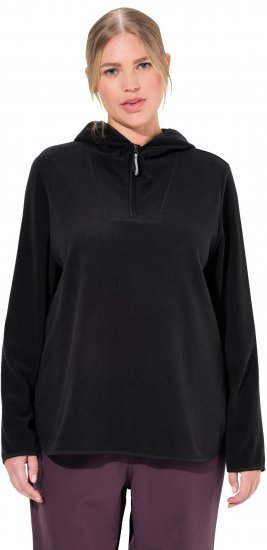 Ulla Popken Fleece Sweatshirt Hoodie Black - Felpe & felpe con cappuccio - 