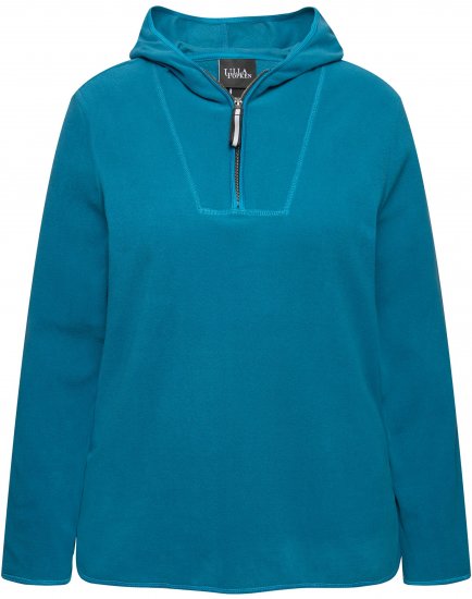 Ulla Popken Fleece Sweatshirt Hoodie Dark Petrol - Felpe & felpe con cappuccio - 