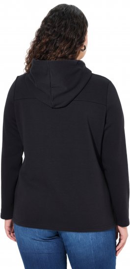 Ulla Popken TRUE Lettering Hoodie Black - Felpe & felpe con cappuccio - Felpe, Hoodie e Maglieria Calda