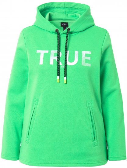 Ulla Popken TRUE Lettering Hoodie Mint Green - Felpe & felpe con cappuccio - 