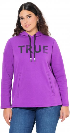Ulla Popken TRUE Lettering Hoodie Neon Red - Felpe & felpe con cappuccio - 