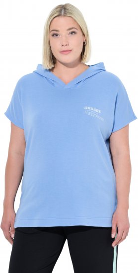 Ulla Popken Quick Drying Short Sleeve Hoodie Light Blue - Felpe & felpe con cappuccio - 