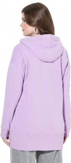 Ulla Popken Decorative Seam Zip-Up Hoodie Lavender - Felpe & felpe con cappuccio - 