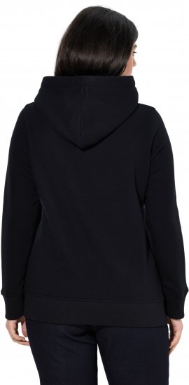Ulla Popken Relaxed Fit Long Sleeve Hoodie Black - Felpe & felpe con cappuccio - Felpe, Hoodie e Maglieria Calda