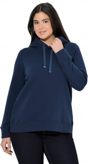 Ulla Popken Relaxed Fit Long Sleeve Hoodie Navy - Felpe & felpe con cappuccio - 
