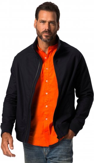 JP1880 Blouson Jacket FLEXNAMIC with Stand-up Collar Navy - Giubbotti - Giubbotti Uomo Taglie Forti