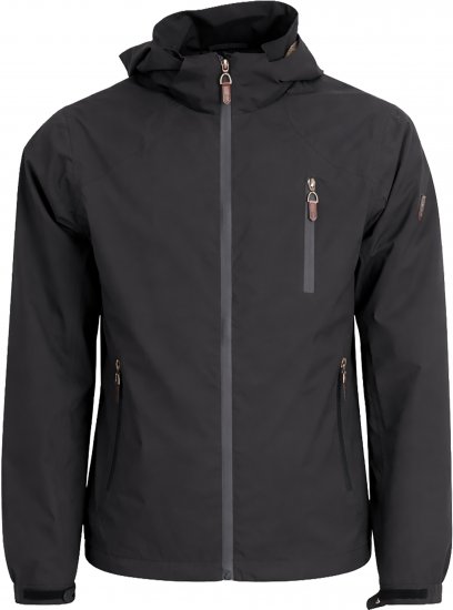 Dobsom Minnesota Giacca Antivento e Impermeabile Nera - Abbigliamento sportivo & Outdoor - Abbigliamento Sportivo Uomo Taglie Forti