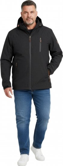 Dobsom Minnesota Giacca Antivento e Impermeabile Nera - Abbigliamento sportivo & Outdoor - Abbigliamento Sportivo Uomo Taglie Forti