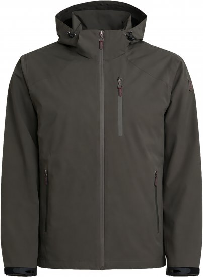 Dobsom Minnesota Giacca Antivento e Impermeabile Marrone Scuro - Abbigliamento sportivo & Outdoor - Abbigliamento Sportivo Uomo Taglie Forti