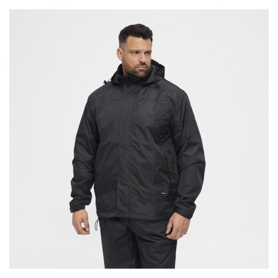 North Latitude Rain Jacket Black - Abbigliamento sportivo & Outdoor - Abbigliamento Sportivo Uomo Taglie Forti