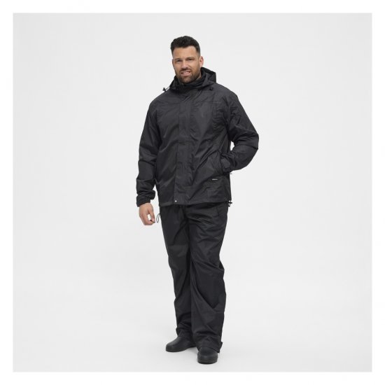 North Latitude Rain Jacket Black - Abbigliamento sportivo & Outdoor - Abbigliamento Sportivo Uomo Taglie Forti
