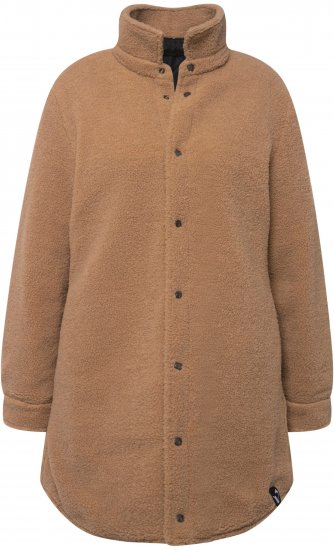 Ulla Popken Reversible Teddy Fleece Quilted Jacket Black - Giacche - 