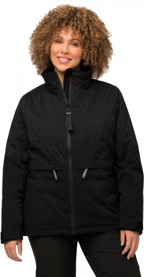 Ulla Popken HYPRAR Waterproof Running Jacket Black - Giacche - 