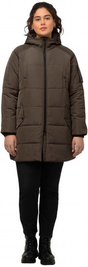 Ulla Popken HYPRAR Water Repellent Fully Lined Jacket Mocha - Giacche - 