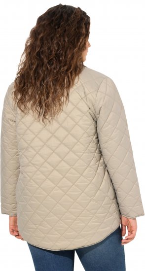 Ulla Popken Quilted Water Repellent Shirt Jacket Medium Grey - Giacche - 