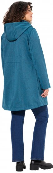 Ulla Popken HYPRAR Melange Softshell Jacket Grey Blue - Giacche - 