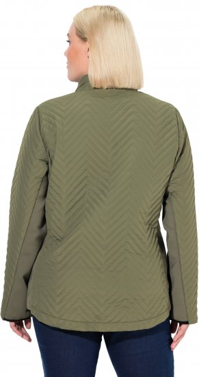 Ulla Popken Zigzag Quilted Jacket Loden Green - Giacche - 