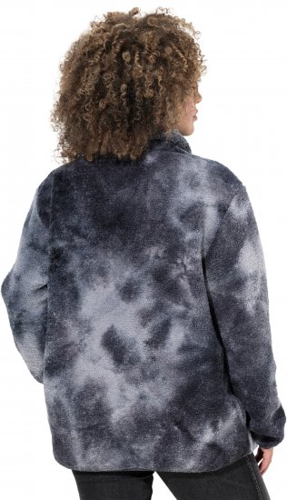 Ulla Popken Teddy Fleece Jacket Graphite Grey - Giacche - 