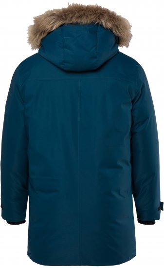 Men Plus Parka With Fur Hood Dark Green - Giubbotti - Giubbotti Uomo Taglie Forti