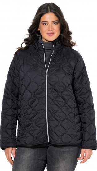 Ulla Popken HYPRAR Lightweight Quilted Water-Repellent Jacket Black - Giacche - 